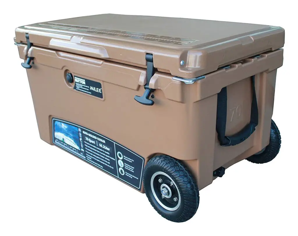 rotomolded cooler with wheels