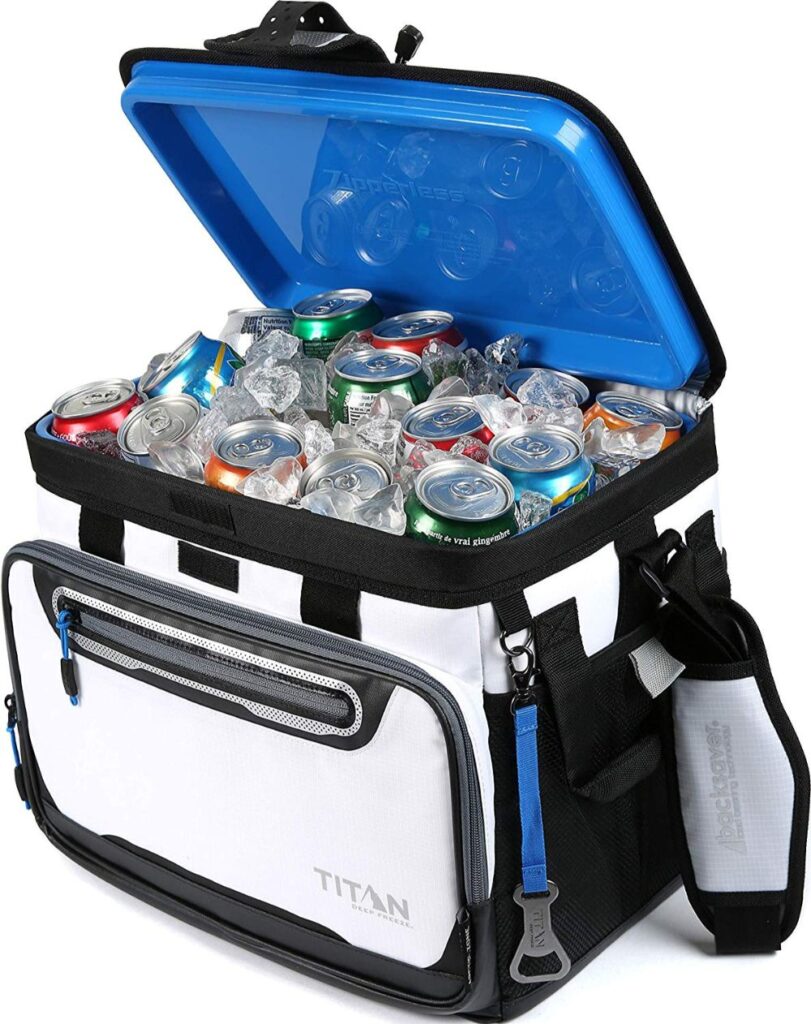 titandeepfreezecoolerfilledwithdrinksandice The Cooler Box