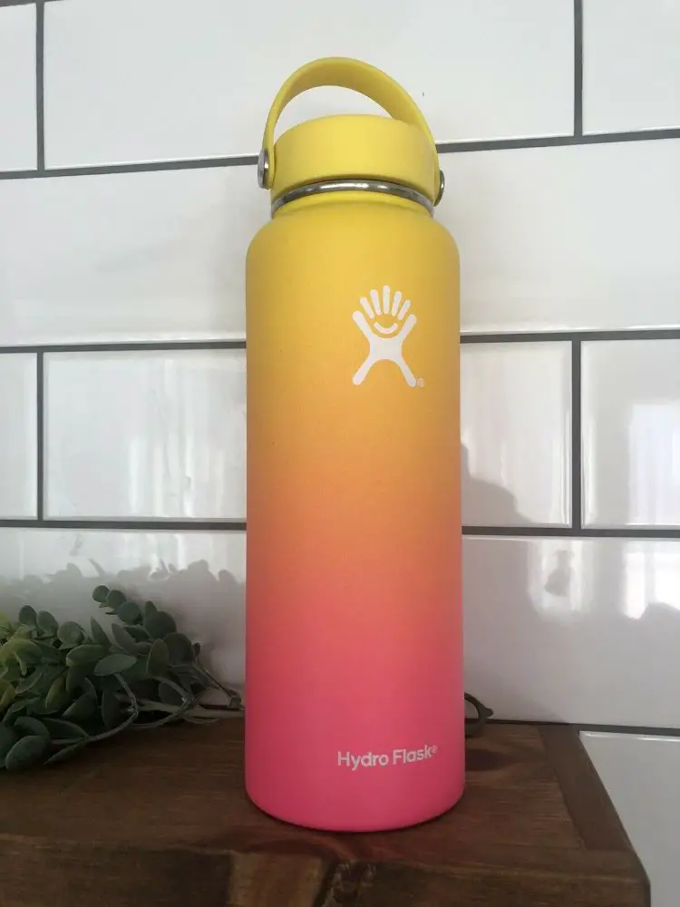 sunset yellow hydro flask
