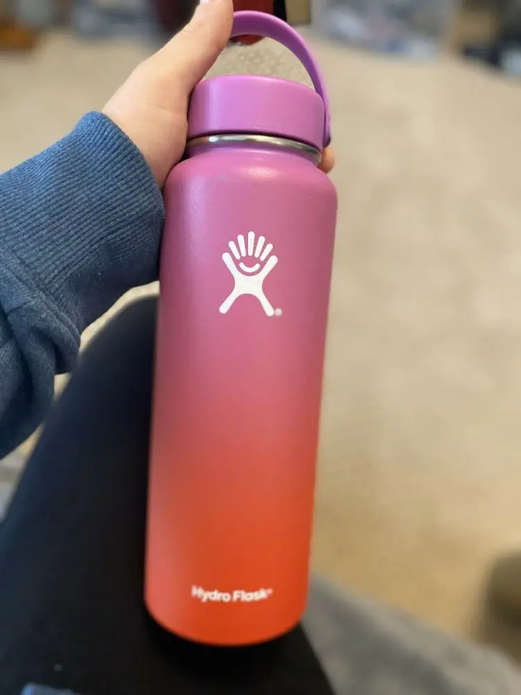 ombre hydro flask with mountains