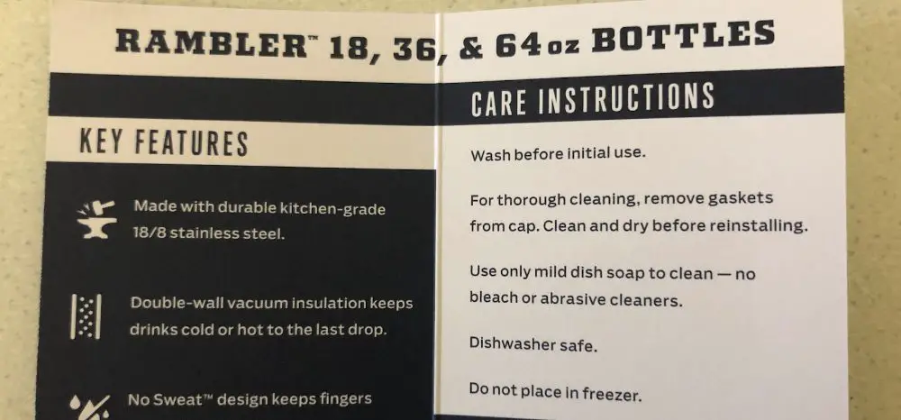 yeti rambler washing instructions