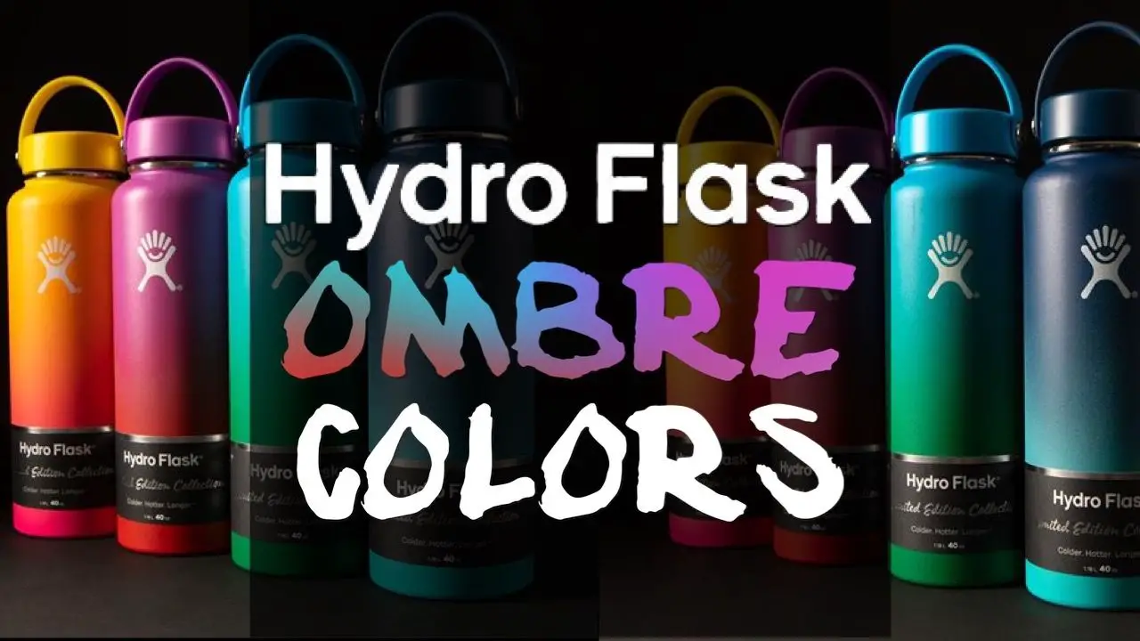 hydro flask black ombre