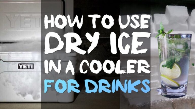 How To Use Dry Ice In a Cooler For Drinks