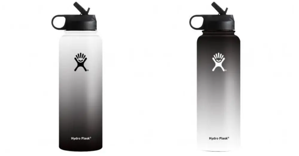black to white ombre hydro flask