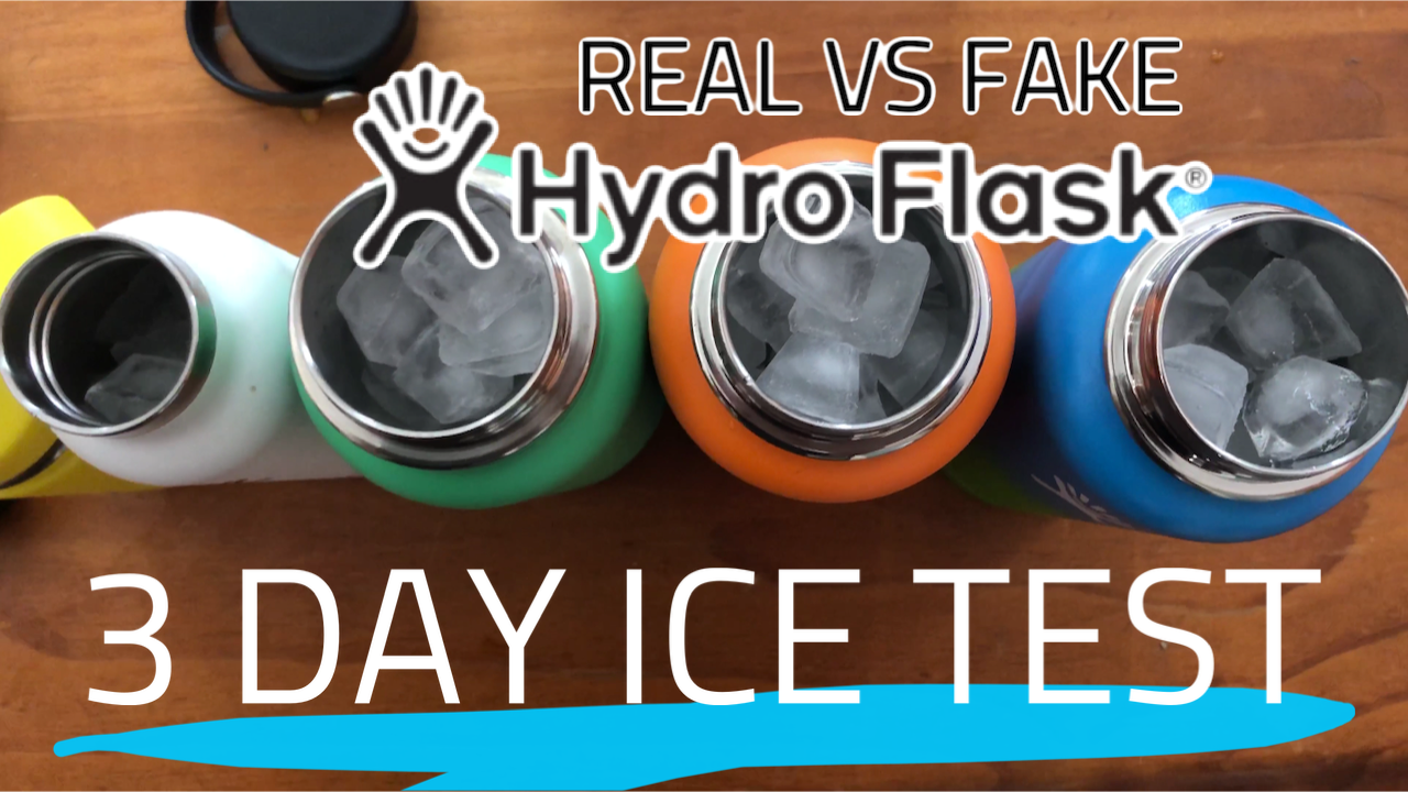 Video Real vs Fake Hydro Flask 3 Day Ice Test Which Holds Ice Better