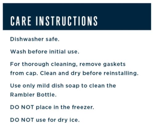 yeti rambler washing instructions