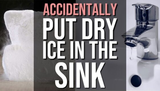 Accidentally Put Dry Ice In The Sink