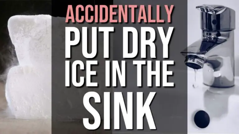 dry ice in kitchen sink