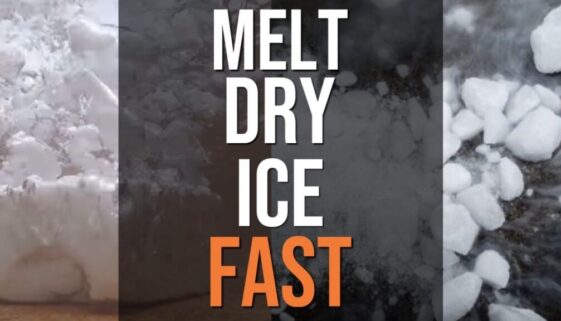 how-to-melt-dry-ice-fast