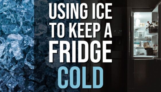 Using Ice To Keep a Fridge Cold