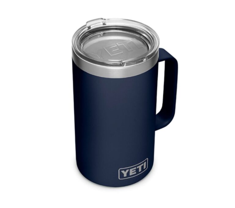 yeti-20-oz-mug-with-handle-tumbler-cup-navy-blue - The Cooler Box