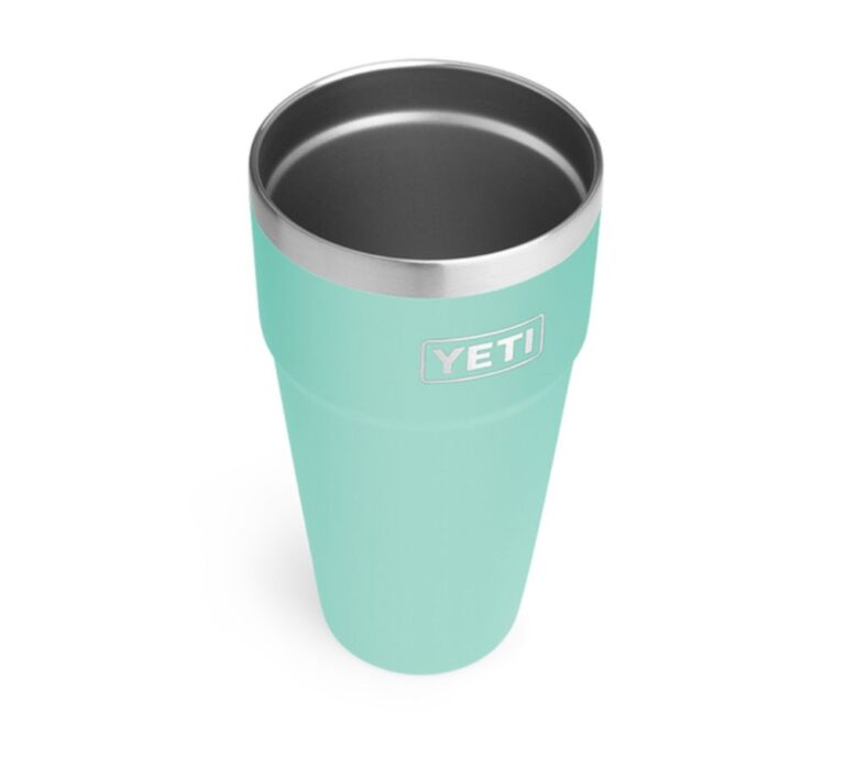 yeti26ozstackablepinttumblercupseafoamgreen The Cooler Box